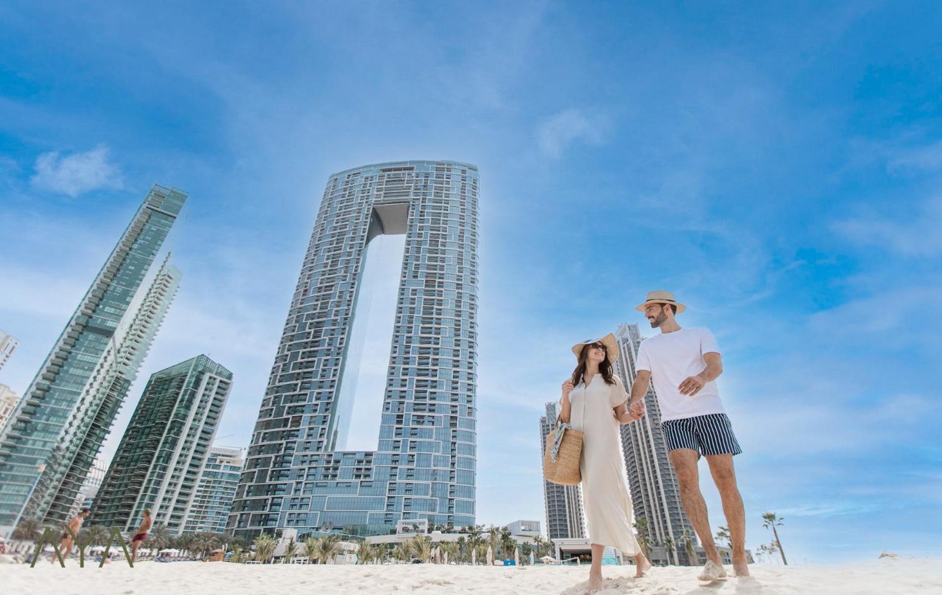 Jumeirah Gate Tower 1 - Stylish Apartment With Pool & City Views ドバイ エクステリア 写真