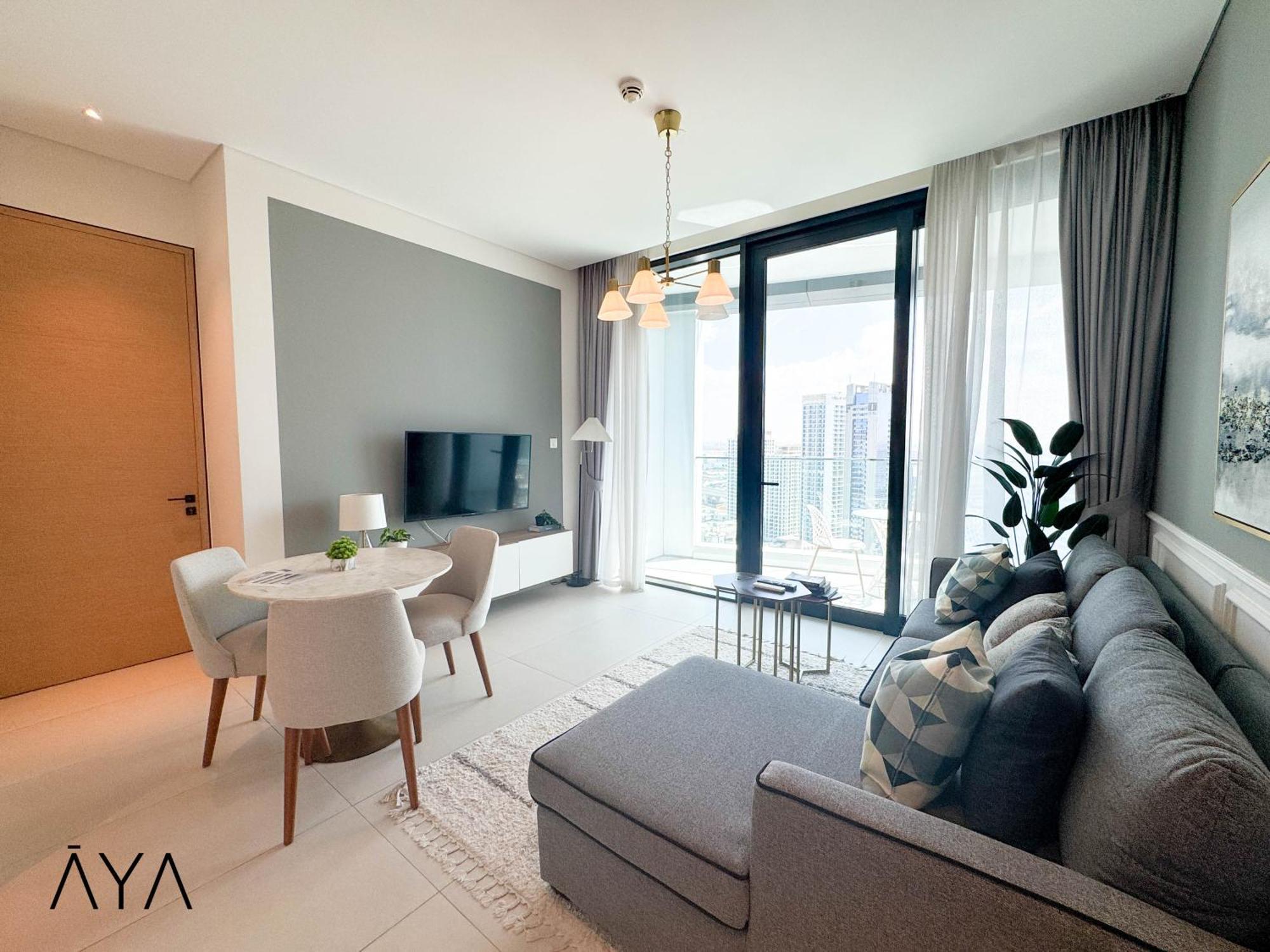 Jumeirah Gate Tower 1 - Stylish Apartment With Pool & City Views ドバイ エクステリア 写真