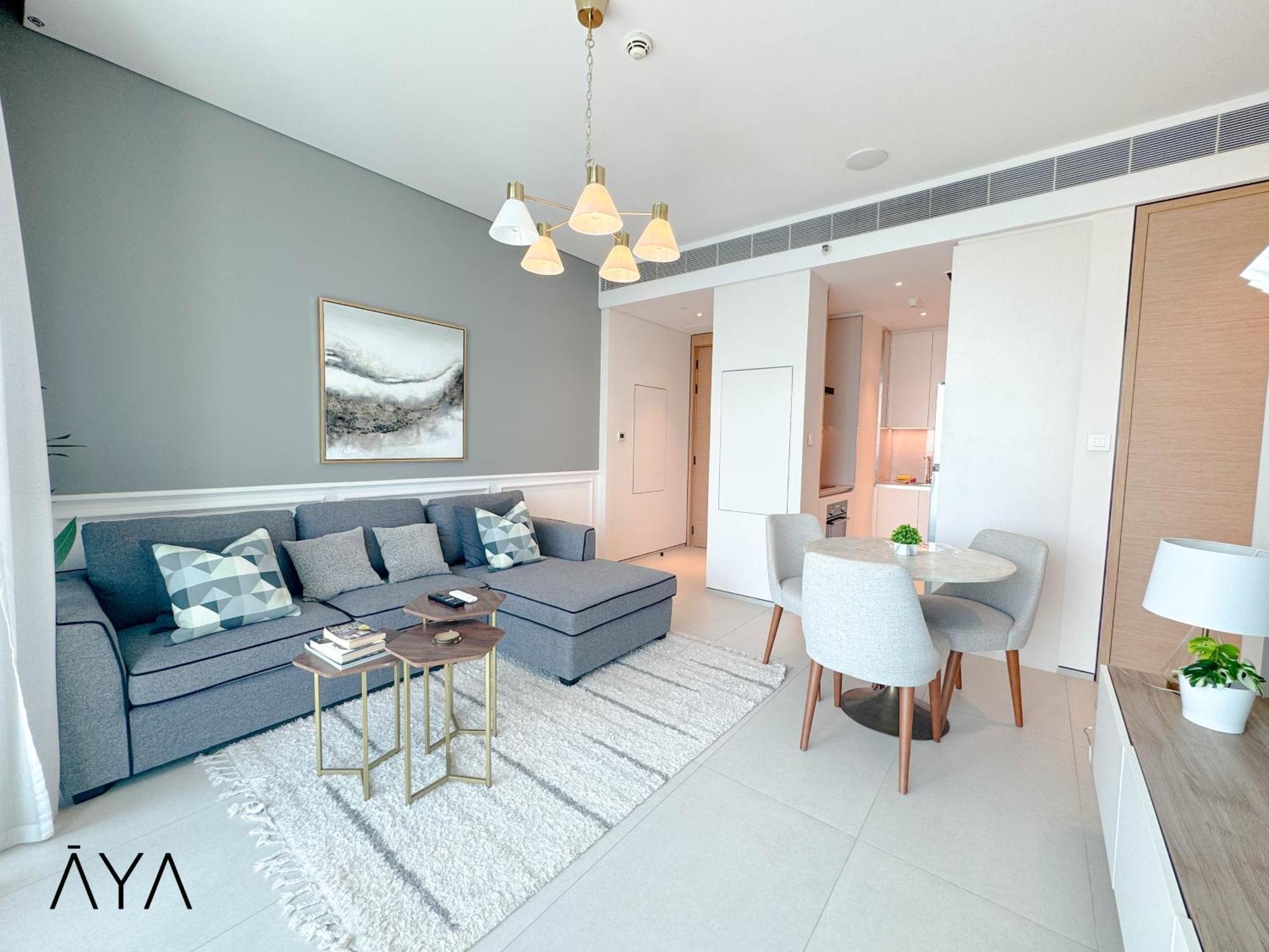 Jumeirah Gate Tower 1 - Stylish Apartment With Pool & City Views ドバイ エクステリア 写真